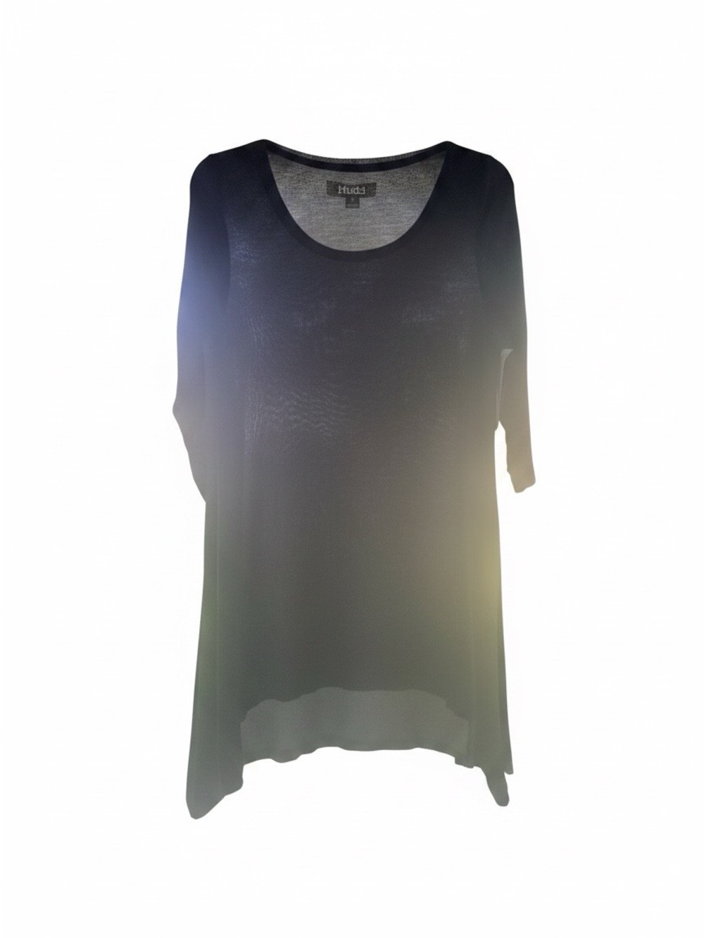 Mudd Black Scoop Neck Lightweight Hi-Low Tunic
